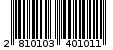 Γραμμωτός κωδικός 2810103401011
