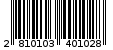 Γραμμωτός κωδικός 2810103401028
