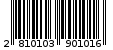 Γραμμωτός κωδικός 2810103901016