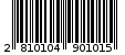 Γραμμωτός κωδικός 2810104901015
