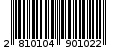 Γραμμωτός κωδικός 2810104901022