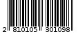 Γραμμωτός κωδικός 2810105301098