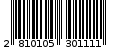 Γραμμωτός κωδικός 2810105301111