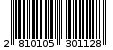 Γραμμωτός κωδικός 2810105301128