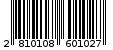 Γραμμωτός κωδικός 2810108601027