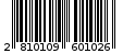 Γραμμωτός κωδικός 2810109601026