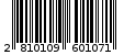 Γραμμωτός κωδικός 2810109601071
