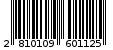 Γραμμωτός κωδικός 2810109601125