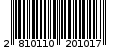 Γραμμωτός κωδικός 2810110201017