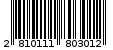 Γραμμωτός κωδικός 2810111803012