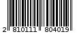 Γραμμωτός κωδικός 2810111804019