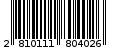 Γραμμωτός κωδικός 2810111804026