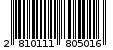 Γραμμωτός κωδικός 2810111805016
