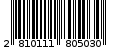 Γραμμωτός κωδικός 2810111805030