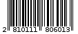 Γραμμωτός κωδικός 2810111806013