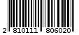 Γραμμωτός κωδικός 2810111806020