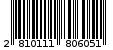 Γραμμωτός κωδικός 2810111806051