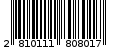 Γραμμωτός κωδικός 2810111808017