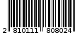 Γραμμωτός κωδικός 2810111808024