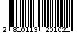 Γραμμωτός κωδικός 2810113201021