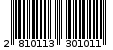 Γραμμωτός κωδικός 2810113301011