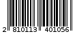 Γραμμωτός κωδικός 2810113401056