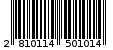 Γραμμωτός κωδικός 2810114501014