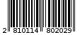 Γραμμωτός κωδικός 2810114802029