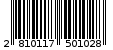 Γραμμωτός κωδικός 2810117501028