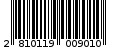 Γραμμωτός κωδικός 2810119009010