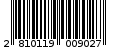 Γραμμωτός κωδικός 2810119009027