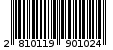 Γραμμωτός κωδικός 2810119901024