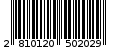 Γραμμωτός κωδικός 2810120502029