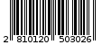 Γραμμωτός κωδικός 2810120503026