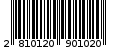 Γραμμωτός κωδικός 2810120901020