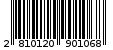 Γραμμωτός κωδικός 2810120901068