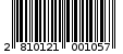 Γραμμωτός κωδικός 2810121001057