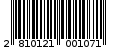 Γραμμωτός κωδικός 2810121001071