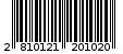 Γραμμωτός κωδικός 2810121201020