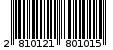 Γραμμωτός κωδικός 2810121801015
