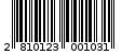 Γραμμωτός κωδικός 2810123001031