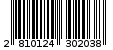 Γραμμωτός κωδικός 2810124302038