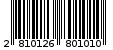 Γραμμωτός κωδικός 2810126801010