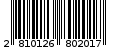 Γραμμωτός κωδικός 2810126802017