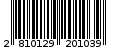 Γραμμωτός κωδικός 2810129201039