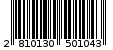 Γραμμωτός κωδικός 2810130501043