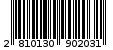 Γραμμωτός κωδικός 2810130902031