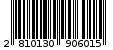 Γραμμωτός κωδικός 2810130906015