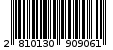 Γραμμωτός κωδικός 2810130909061