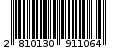 Γραμμωτός κωδικός 2810130911064
